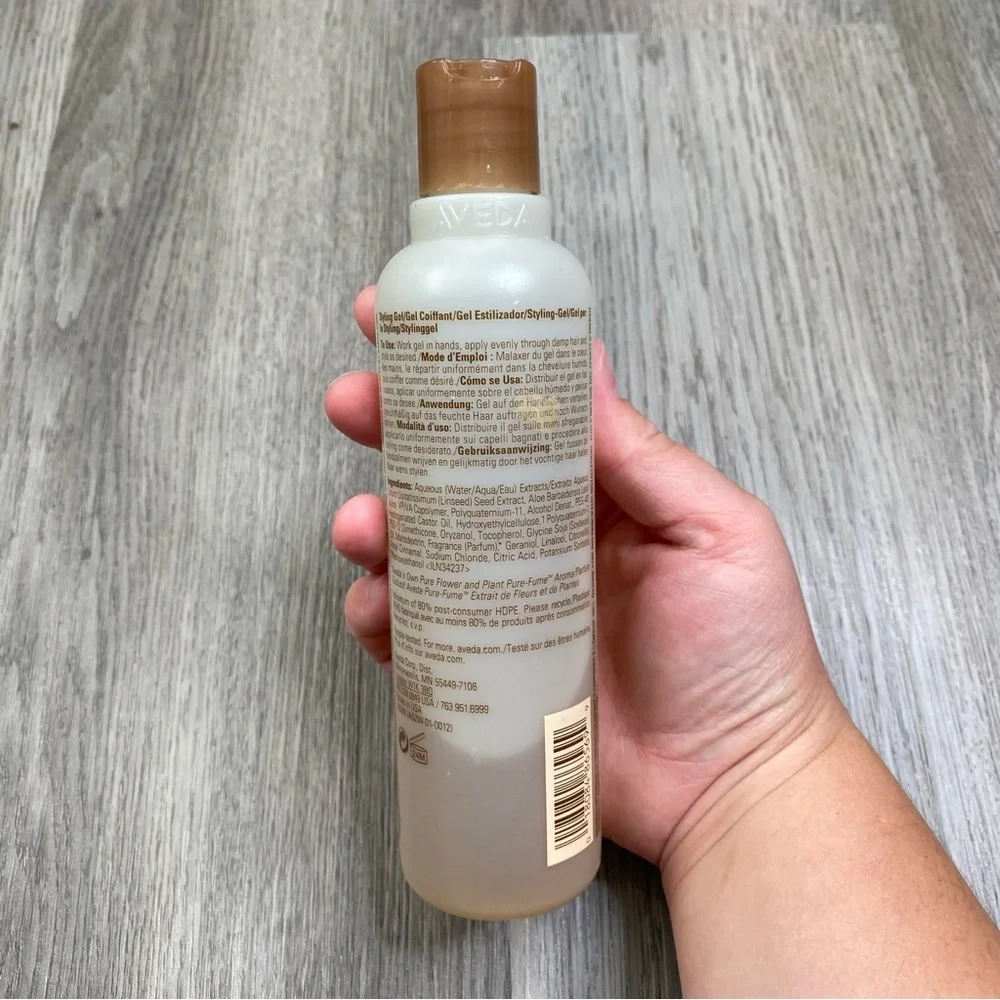 Aveda Flax Seed Aloe Strong Hold Spray on Styling Gel 8.5‎ oz HALF FULL USED